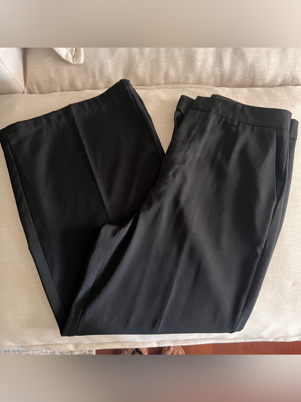 SHEIN Black Wide Leg Women's Trousers